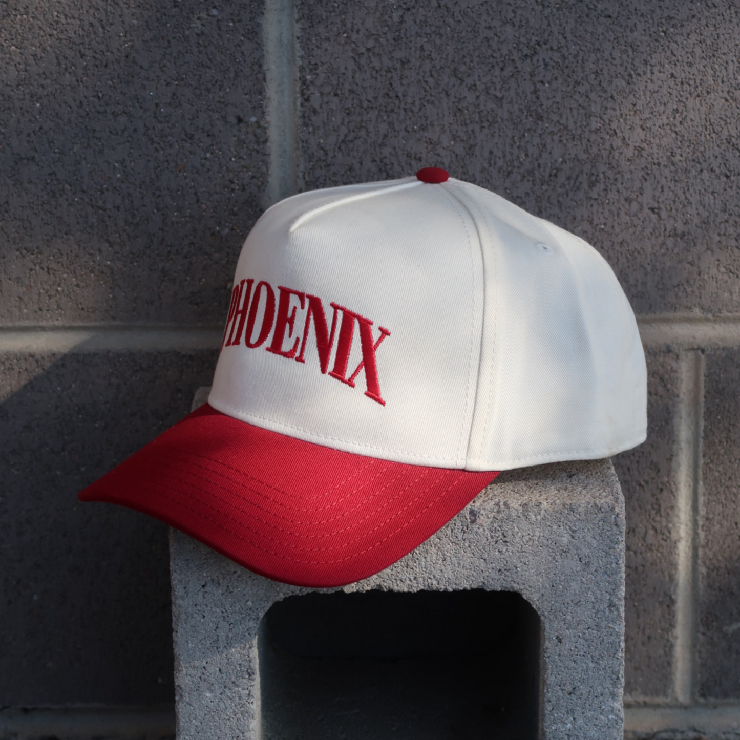 Love you PHOENIX two tone red/natural hat