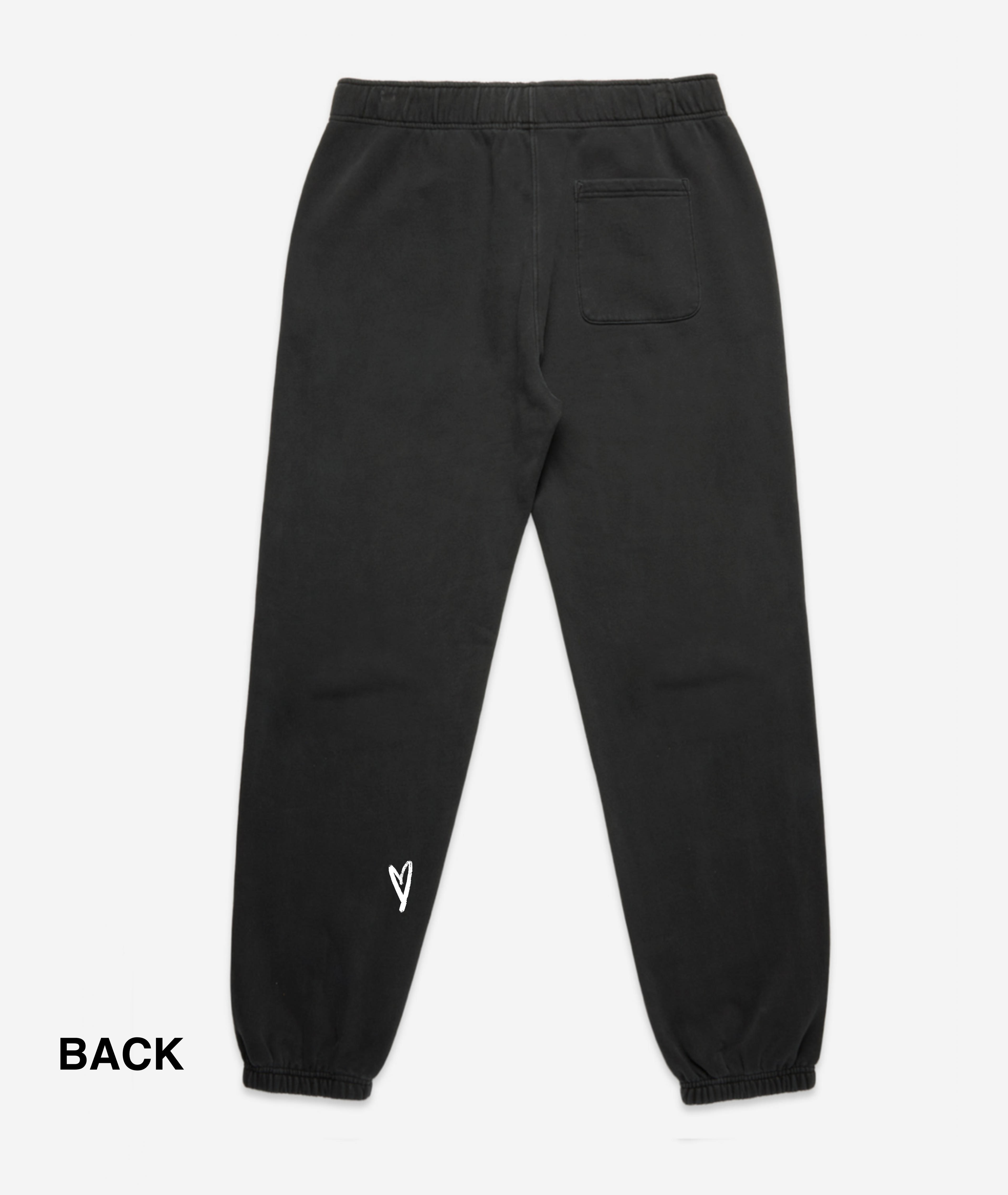 Faded Black Heart Sweatpants