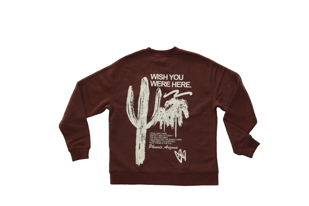 YUKI SOUNDS OF TWENTY スウェット Wish You Were Here (PHX) Crewneck – Ginger CC