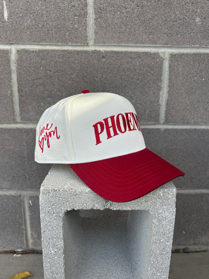 Love you PHOENIX two tone red/natural hat