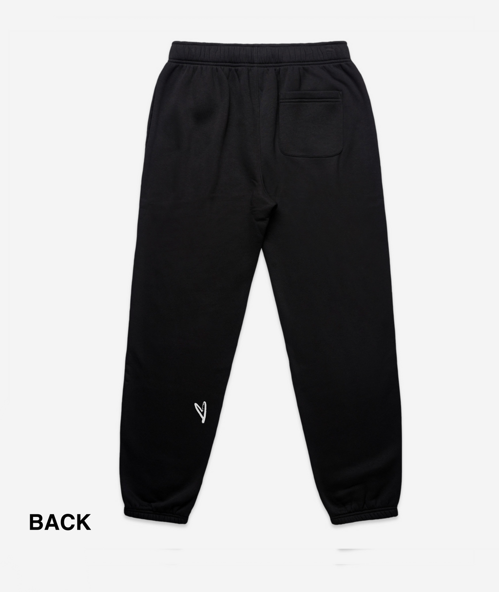 Black Heart Sweatpants