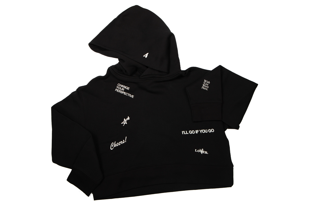 Greatest Hits Crop Hoodie