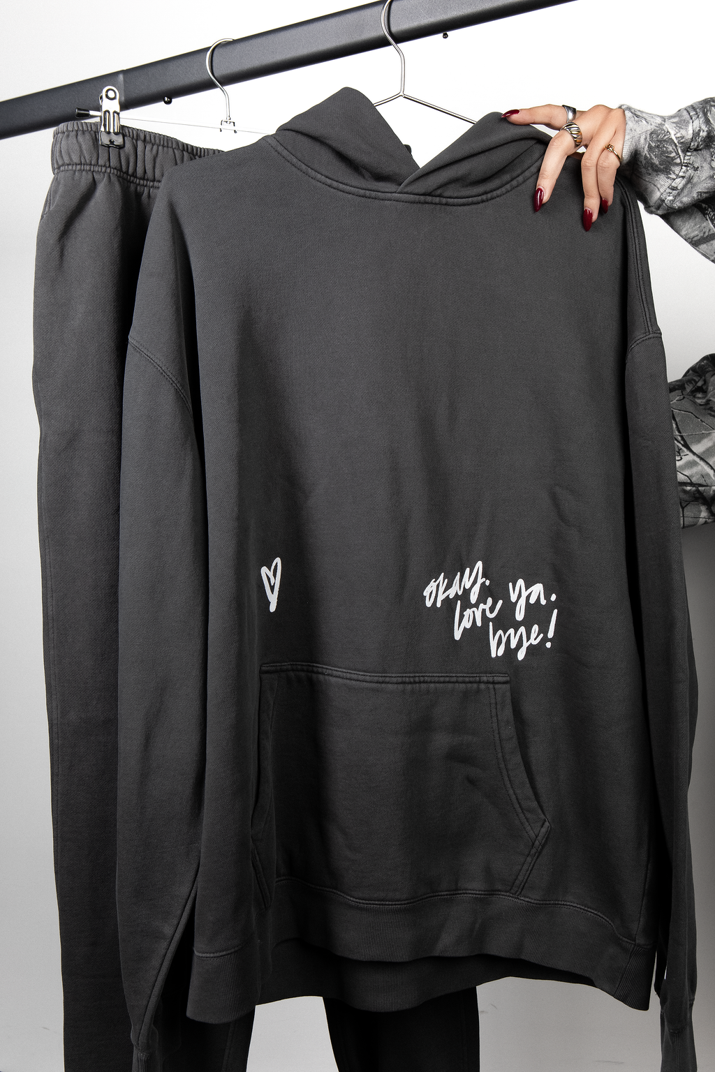 Faded Black Heart Sweatpants