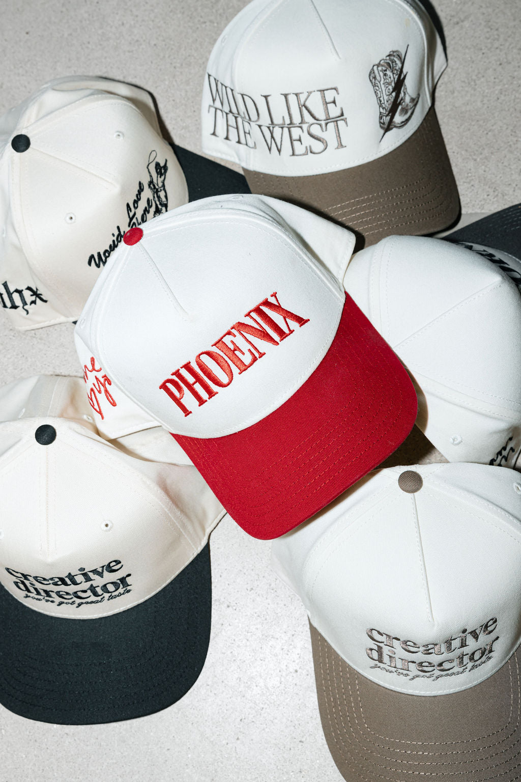 Love you PHOENIX two tone red/natural hat